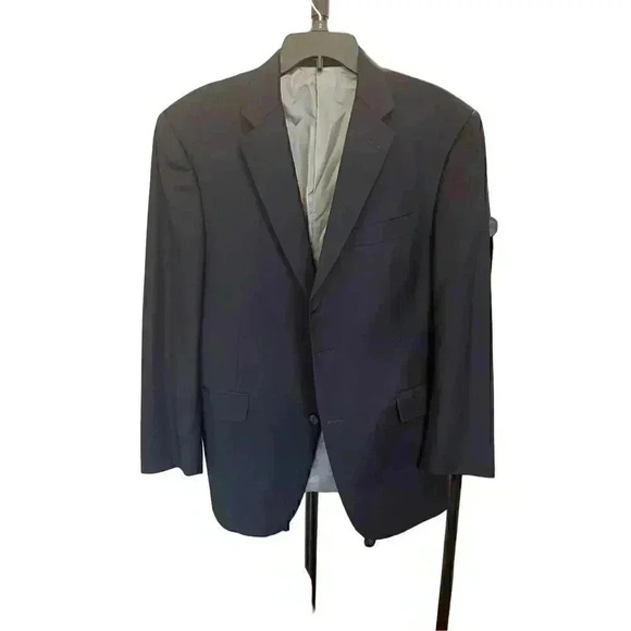 HART SCHAFFNER MARX Gold Trumpeter for Nordstrom Navy Suit - Jacket Size 42, Pan